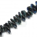 6mm Lentils Teal-Blue Iris 1/2 Coat